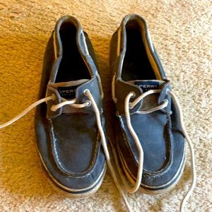 Blue Sperrys size 11